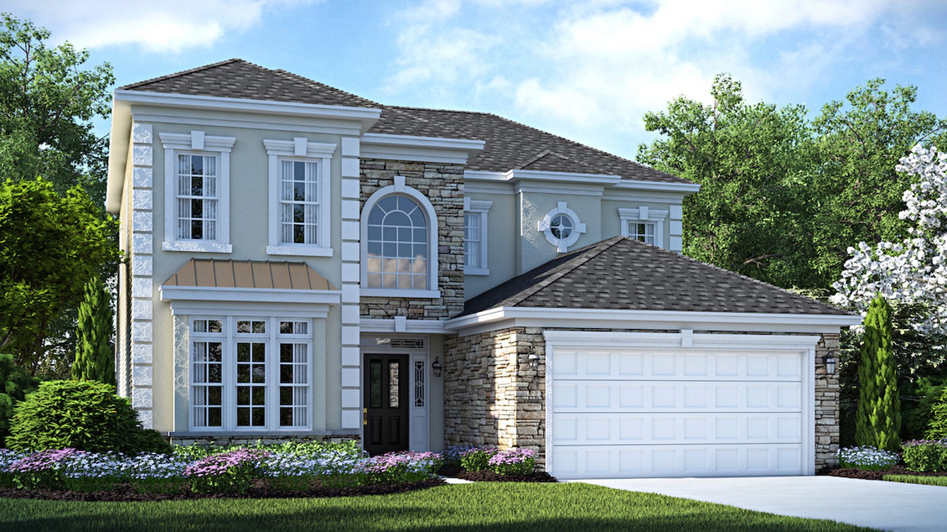 The Capri Elevation B Greenbriar Villagio