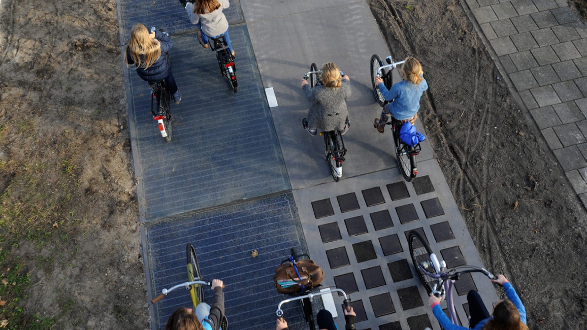 A solar bike path points to a future of generating power from solar roads