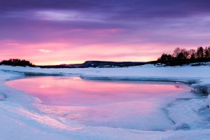 Sunset above Kolsåstoppen.