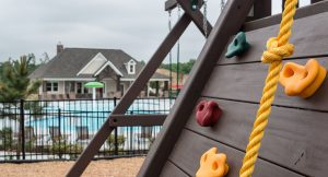 Community pool and playground