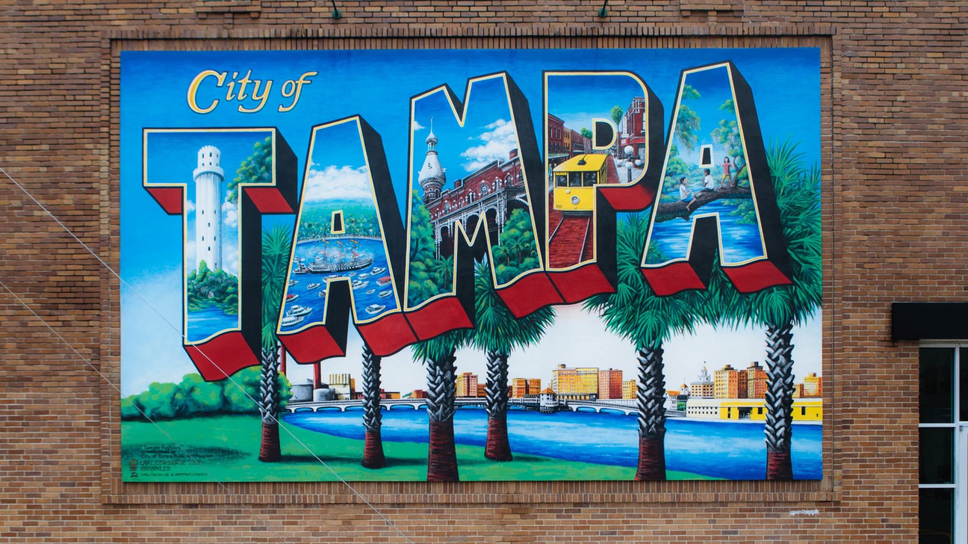 Tampa Florida Instagrammable Spots Mural - Lennar