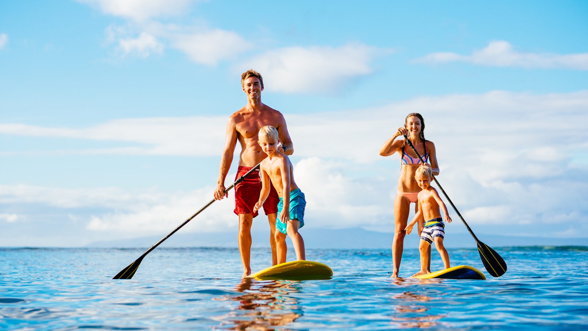 Family Paddle Boarding