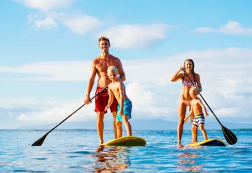 Family Paddle Boarding