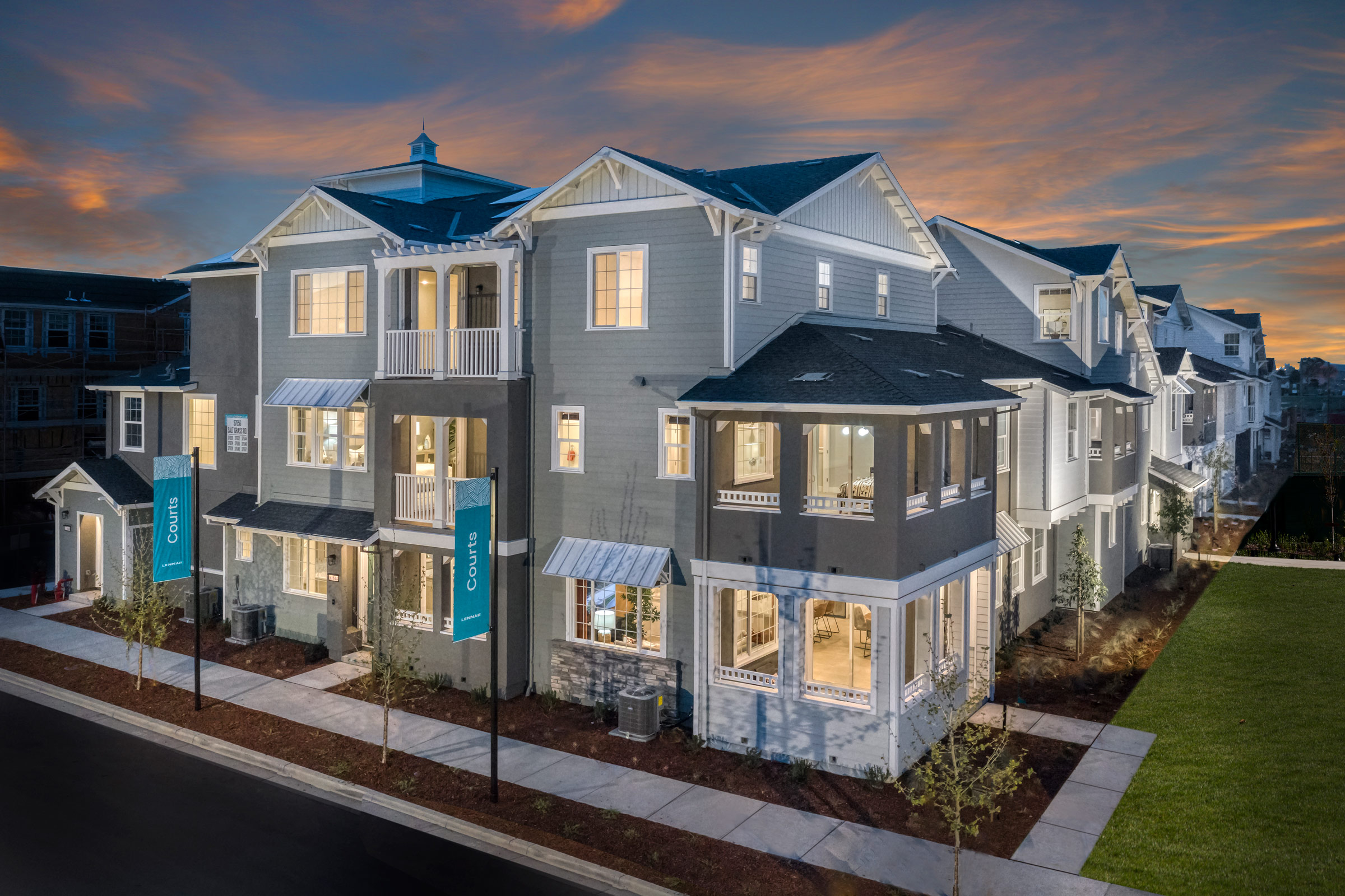 Model Homes from Lennar’s Courts & Towns at Bridgeway Now Open
