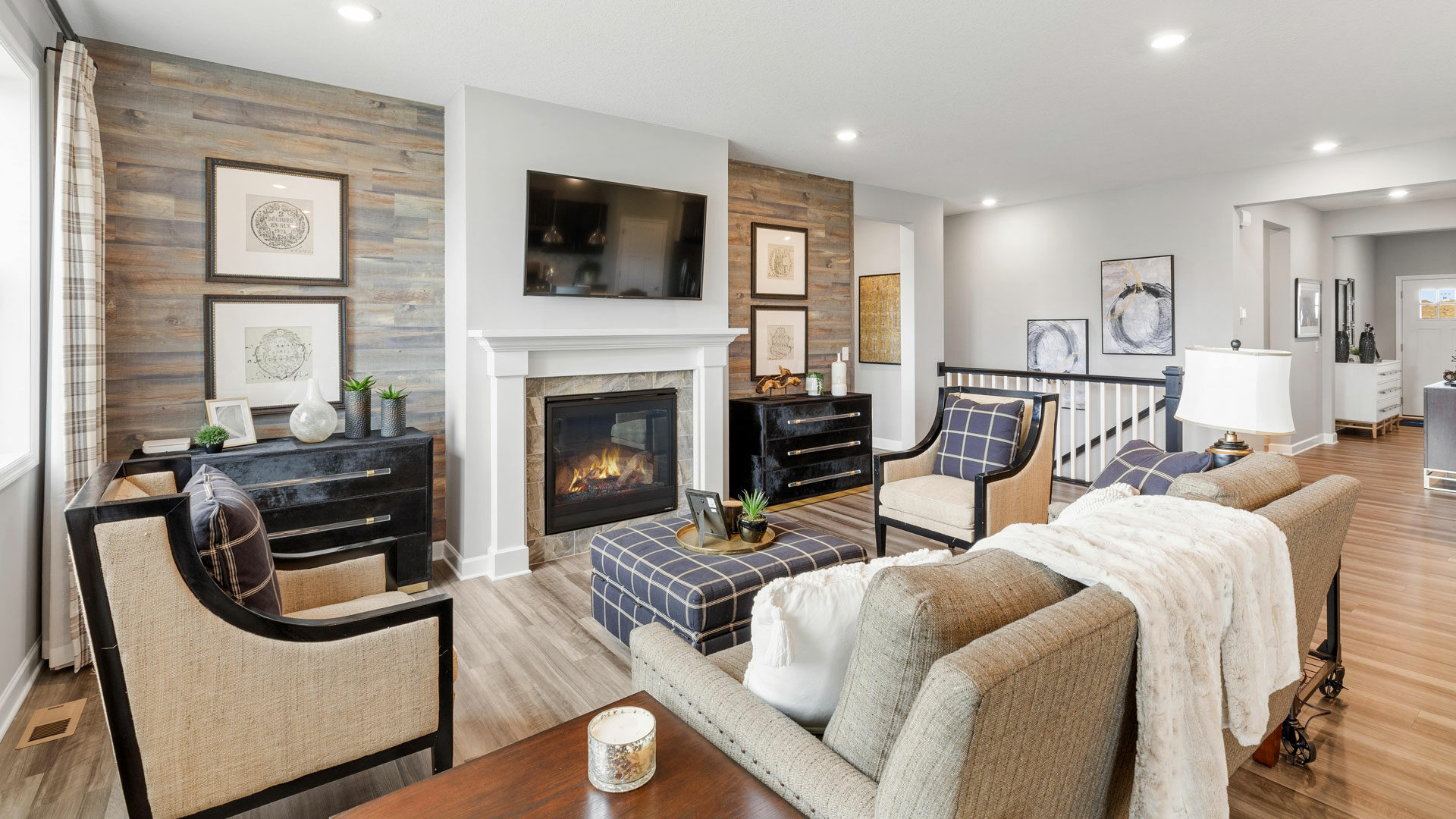Lennar Minnesota open concept living room