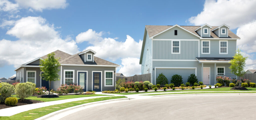 Lennar new homes for sale exterior street view