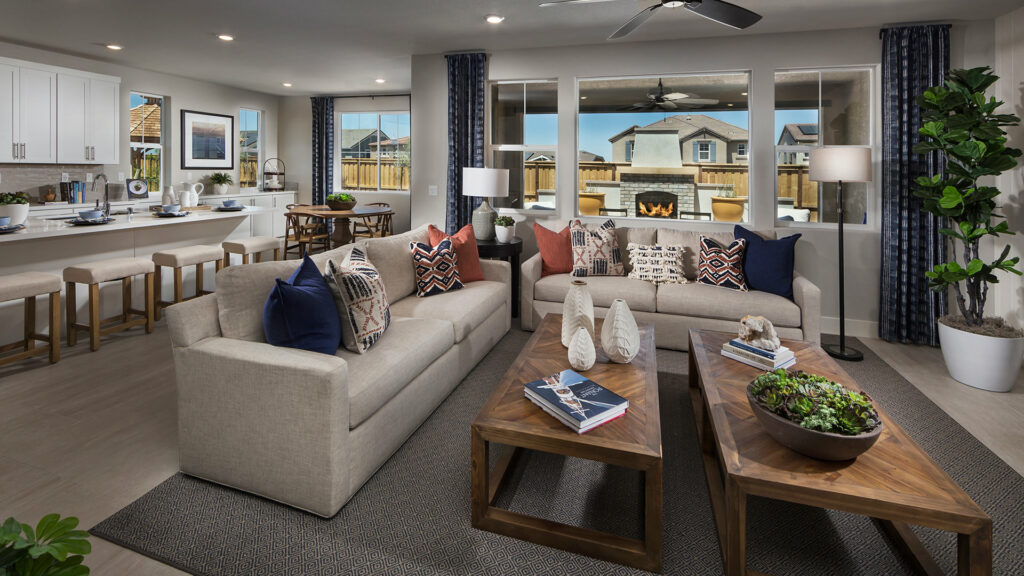 Lennar Pearl at Tracy Hills living room