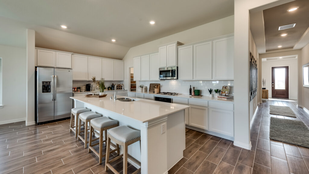 Lennar Dallas kitchen with large island