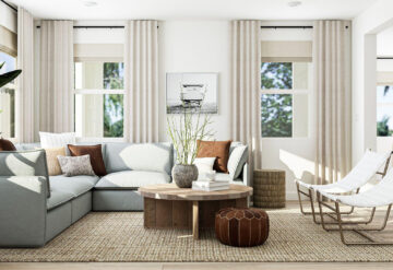 Lennar cozy california interior design style living room