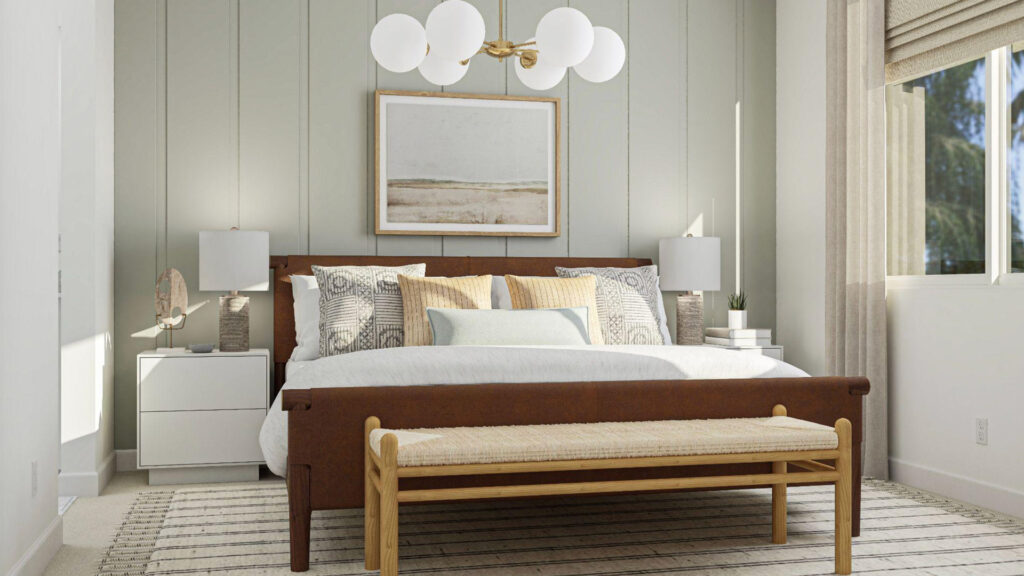 Lennar cozy california interior design style bedroom