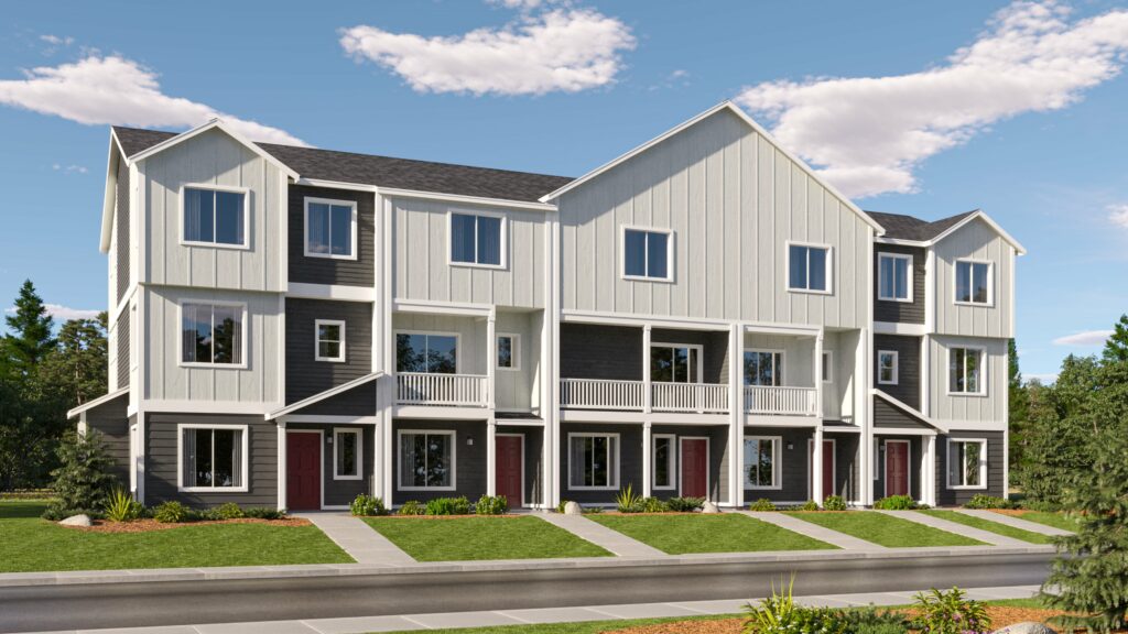 Campus Reserve Townhomes streetscape