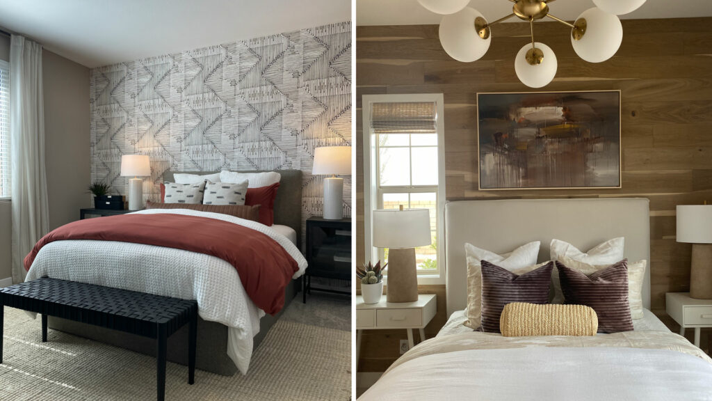 Lennar design trends jewel tones bedroom