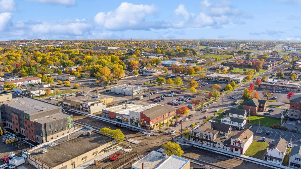 Downtown Monticello aerial