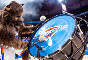 Oklahoma City Thunder Mascot drum