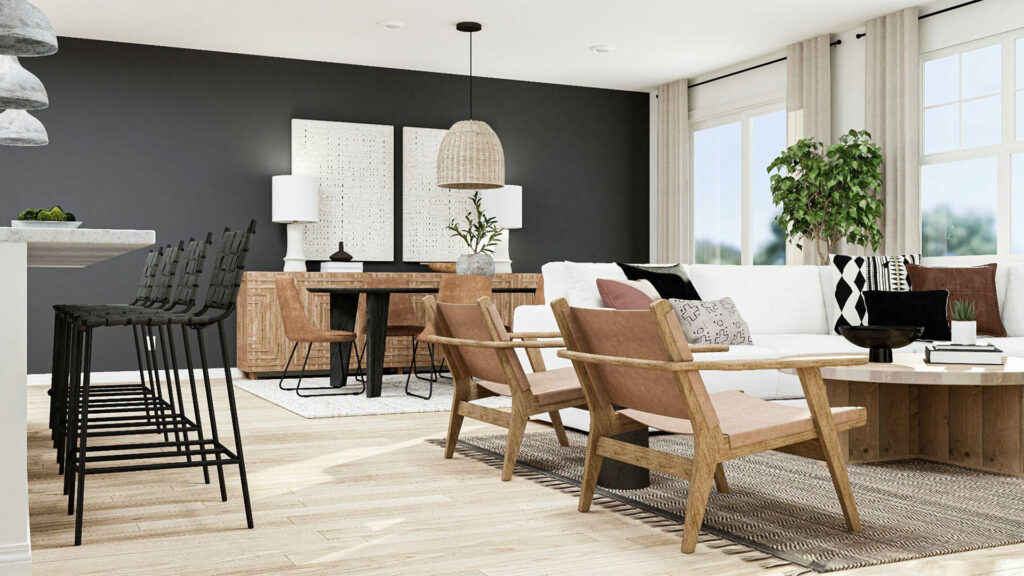 Lennar refined organic living room
