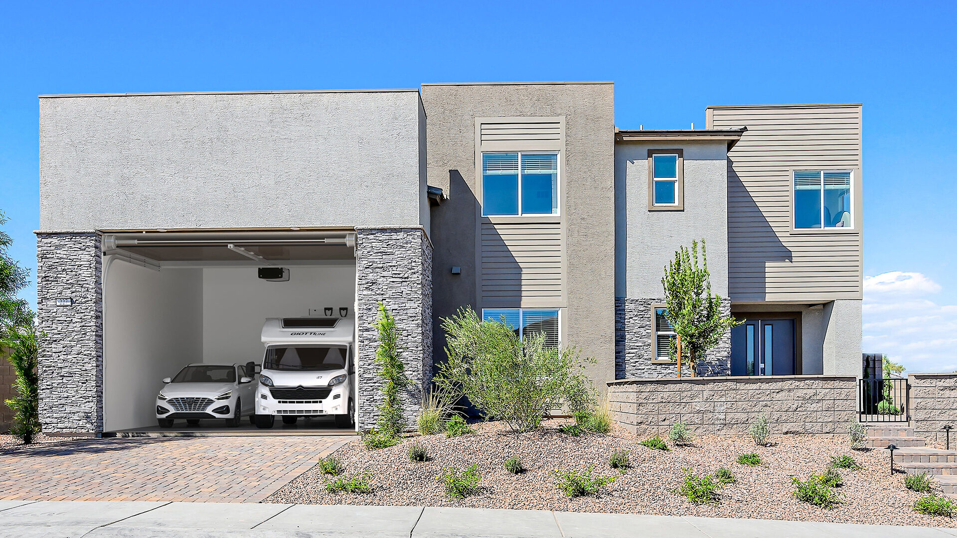 Lennar Preston Cadence Amenity RV garage exterior