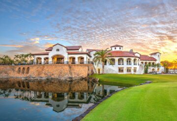 Talis Park Amenity Clubhouse Sunset
