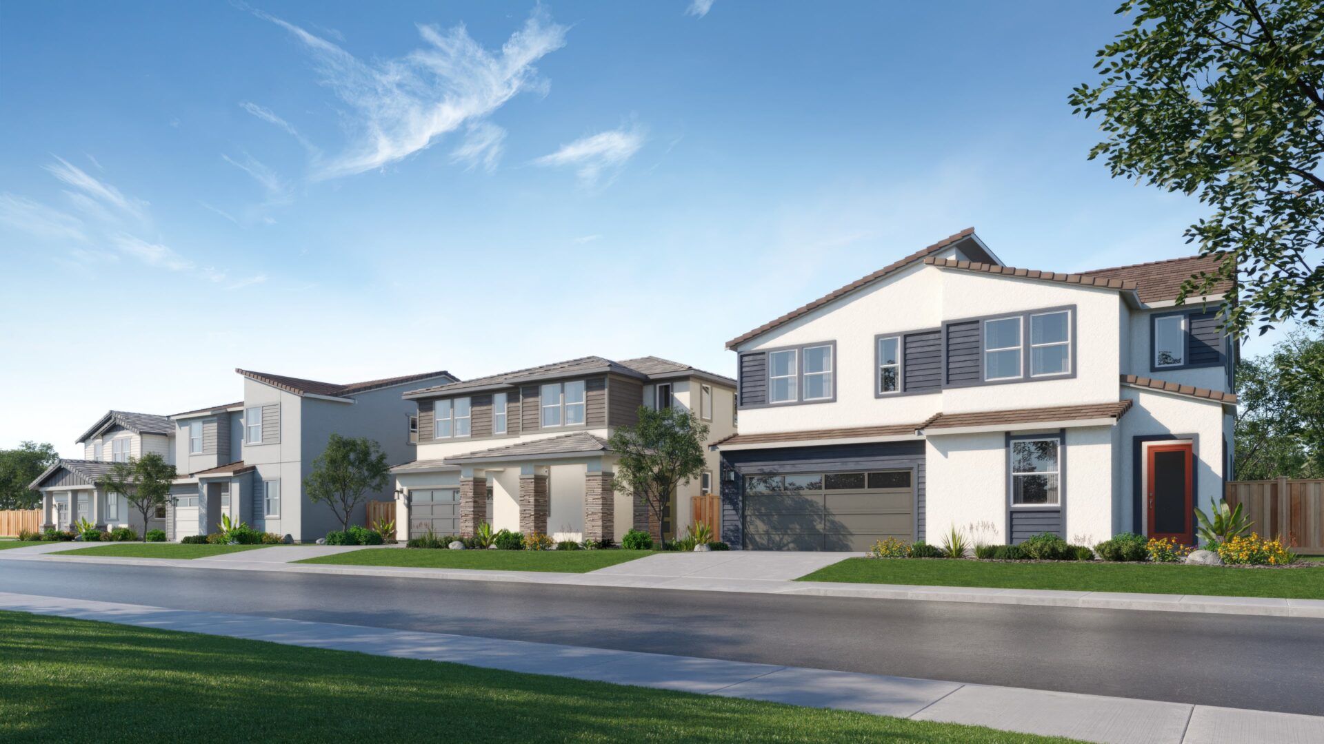 Lennar Serenity One Lake Streetscape