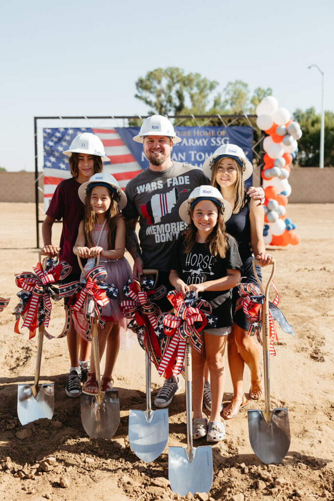 U.S. Army Veteran groundbreaking of new Lennar home