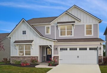 Exterior shot of the Valencia model at the Coventry community