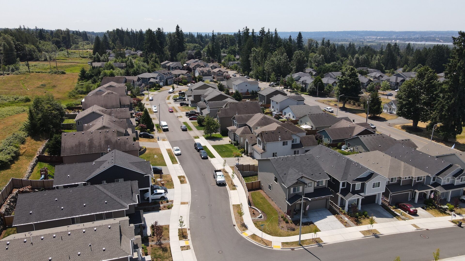 Aerial community shot of Autumn Vista