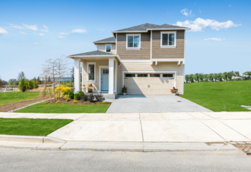 Front exterior of the Sequoia floorplan available at the Garibaldi community in Monroe, WA