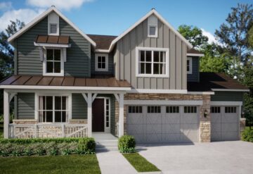 Exterior rendering of the Chelton floorplan available at Brighton Crossings