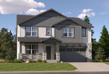 Exterior rendering of the Stonehaven floorplan featured at Ledge Rock