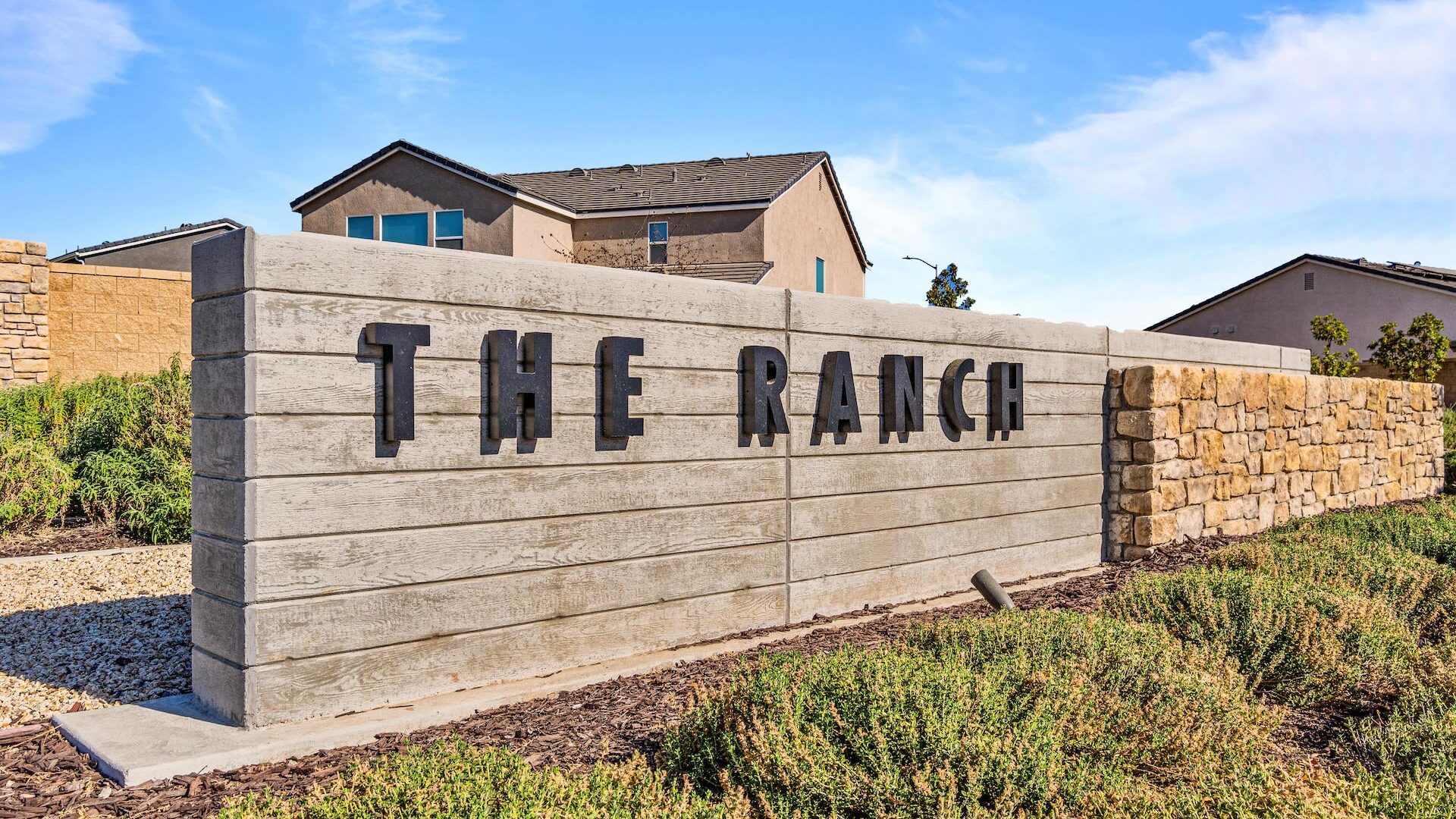 The Ranch community sign in Clovis, CA