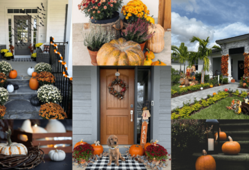 Collage of front Lennar porches