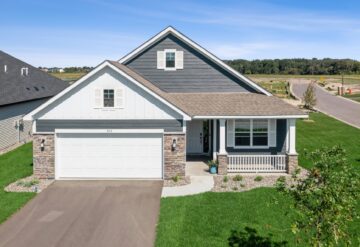 Exterior shot of the Cove floorplan at Fields of Winslow