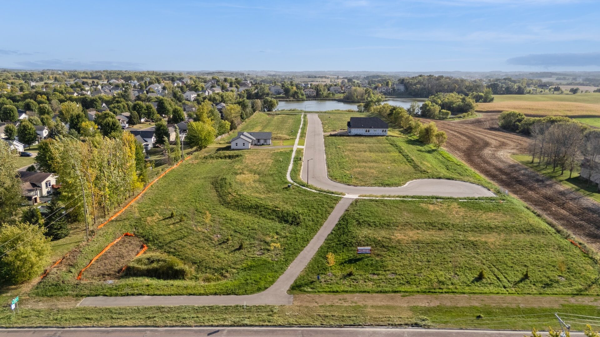 Aerial shot of Ridgeview Heights