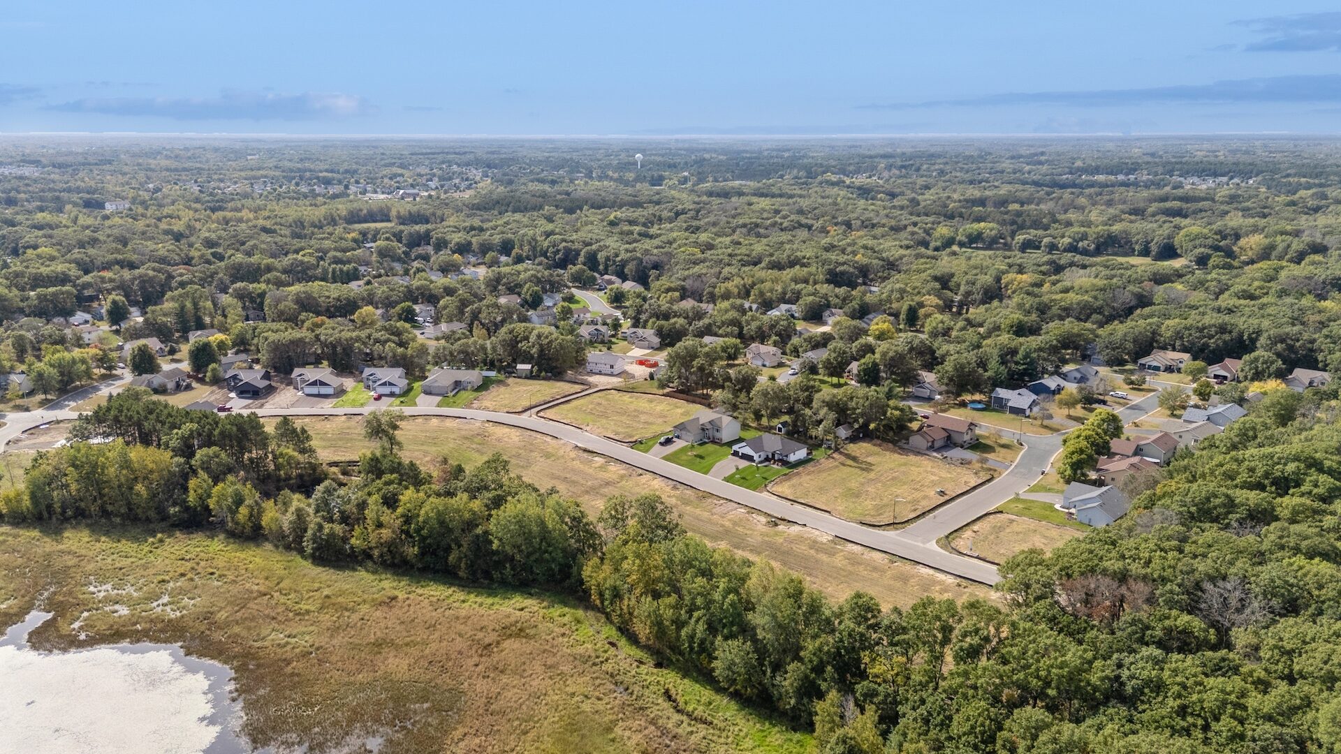 Aerial shot of Huntington