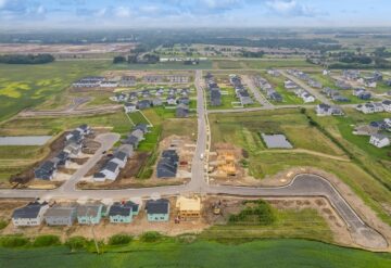 Aerial shot of Lennar's Talamore community