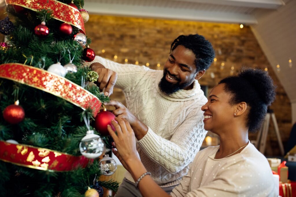 Holidays Christmas Couple hanging Tree Ornaments