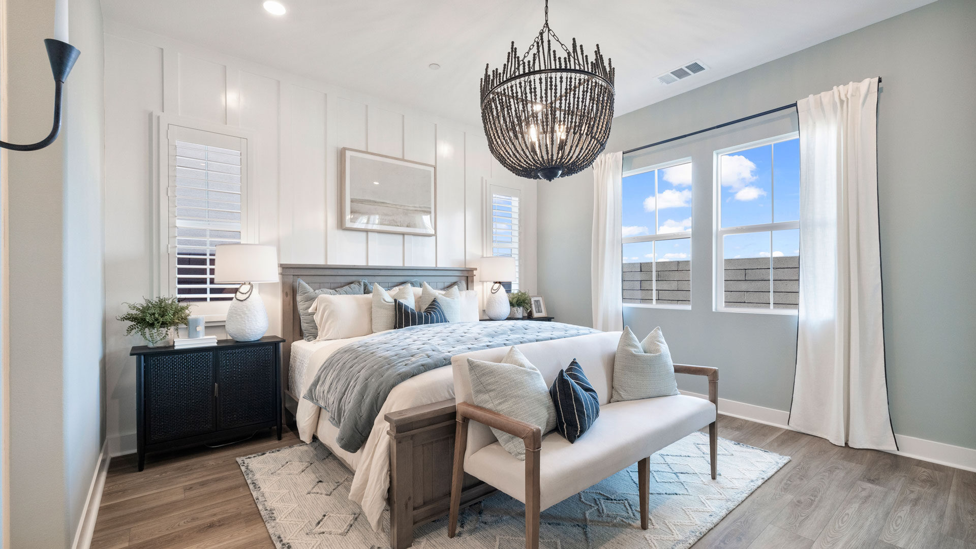 Lennar interior design tips statement chandelier in bedroom