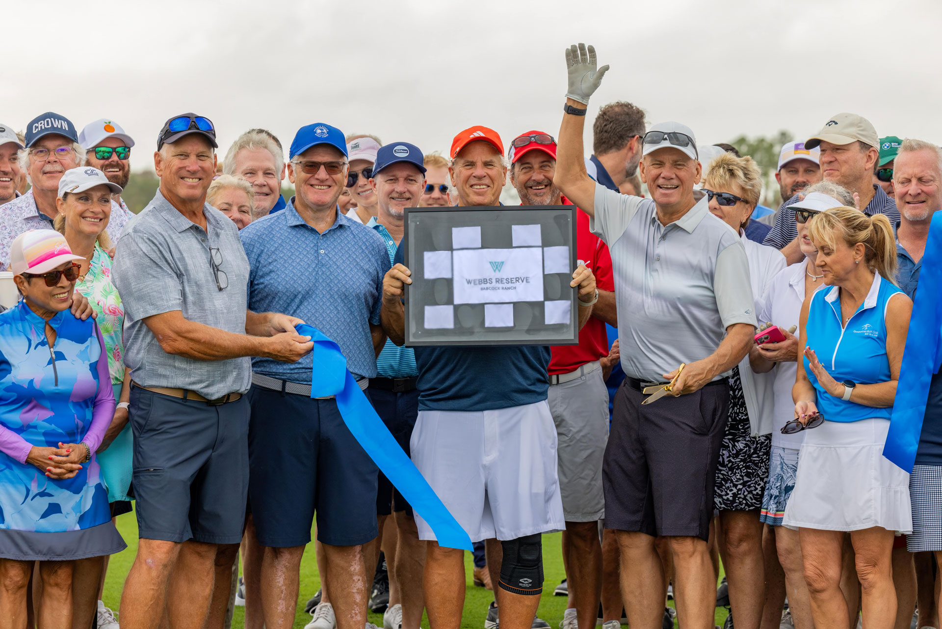 Webbs Reserve Golf opening group photo