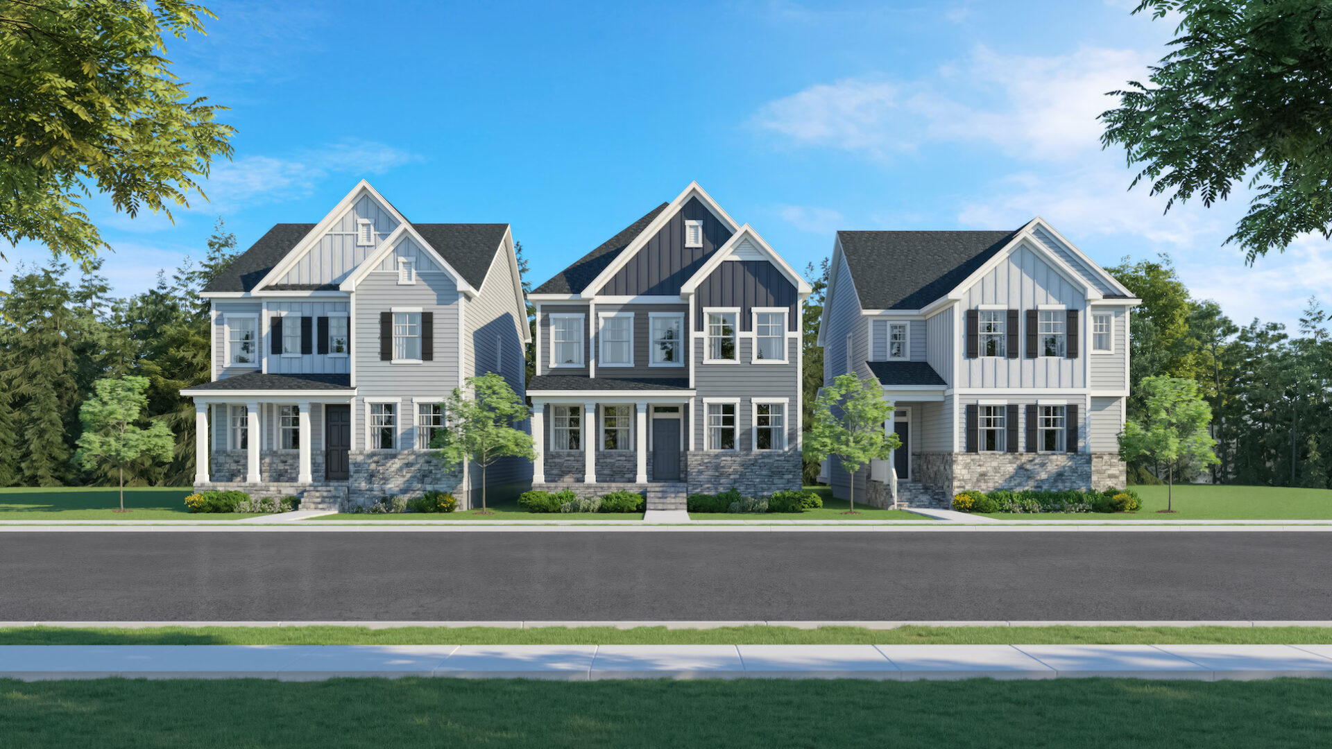 Streetscene rendering of Stoneriver