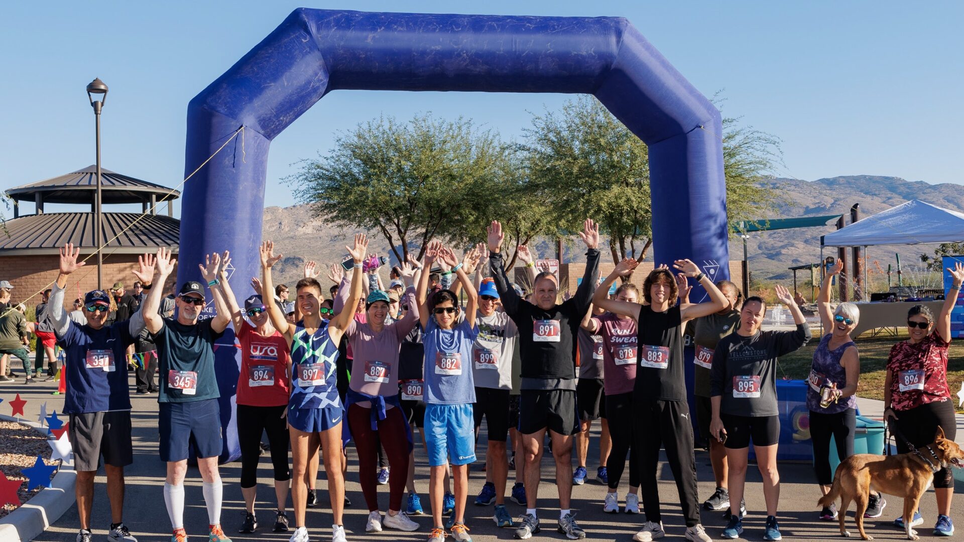 Veterans Day 5K event group photo