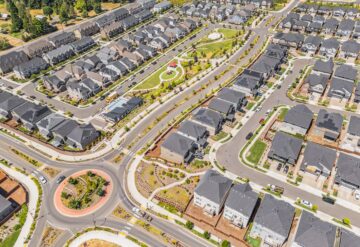 South RiverTerrace Aerial Streetscape