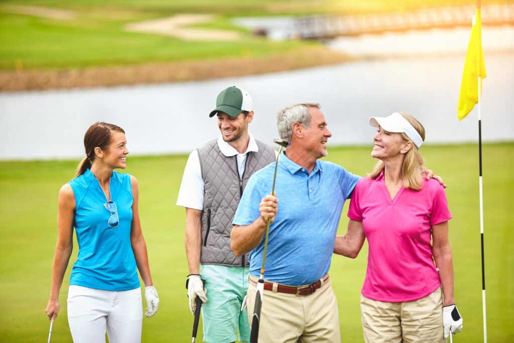 people playing golf