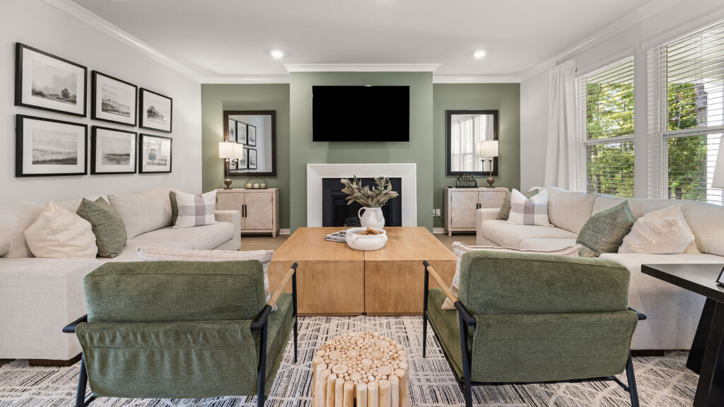 Lennar get the look organic hues family room