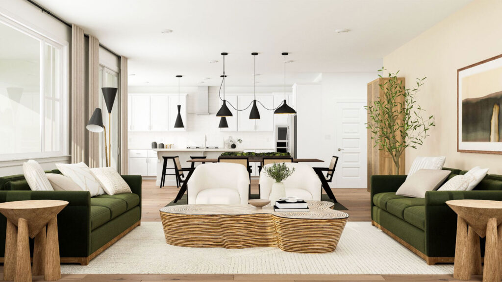 Lennar get the look organic hues living areas