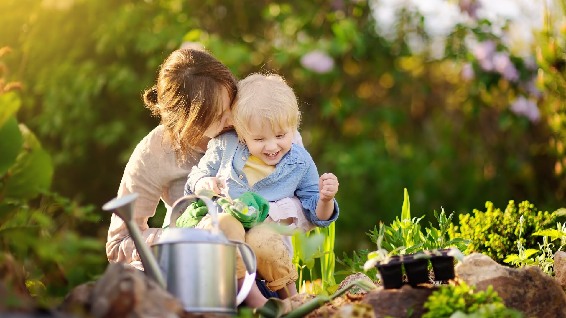 Family Outdoors Gardening