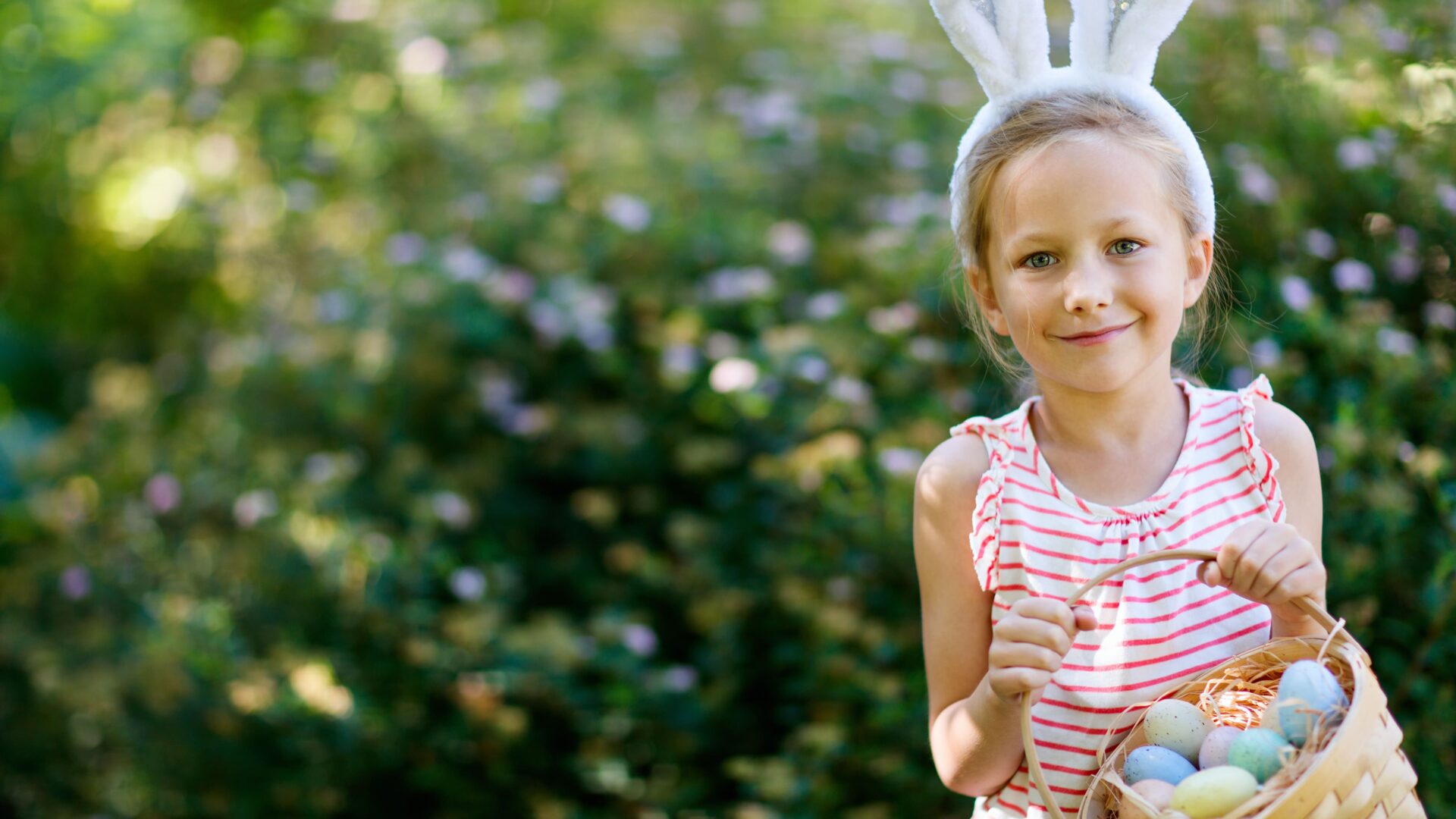 Holidays Easter Girl with bunny ears
