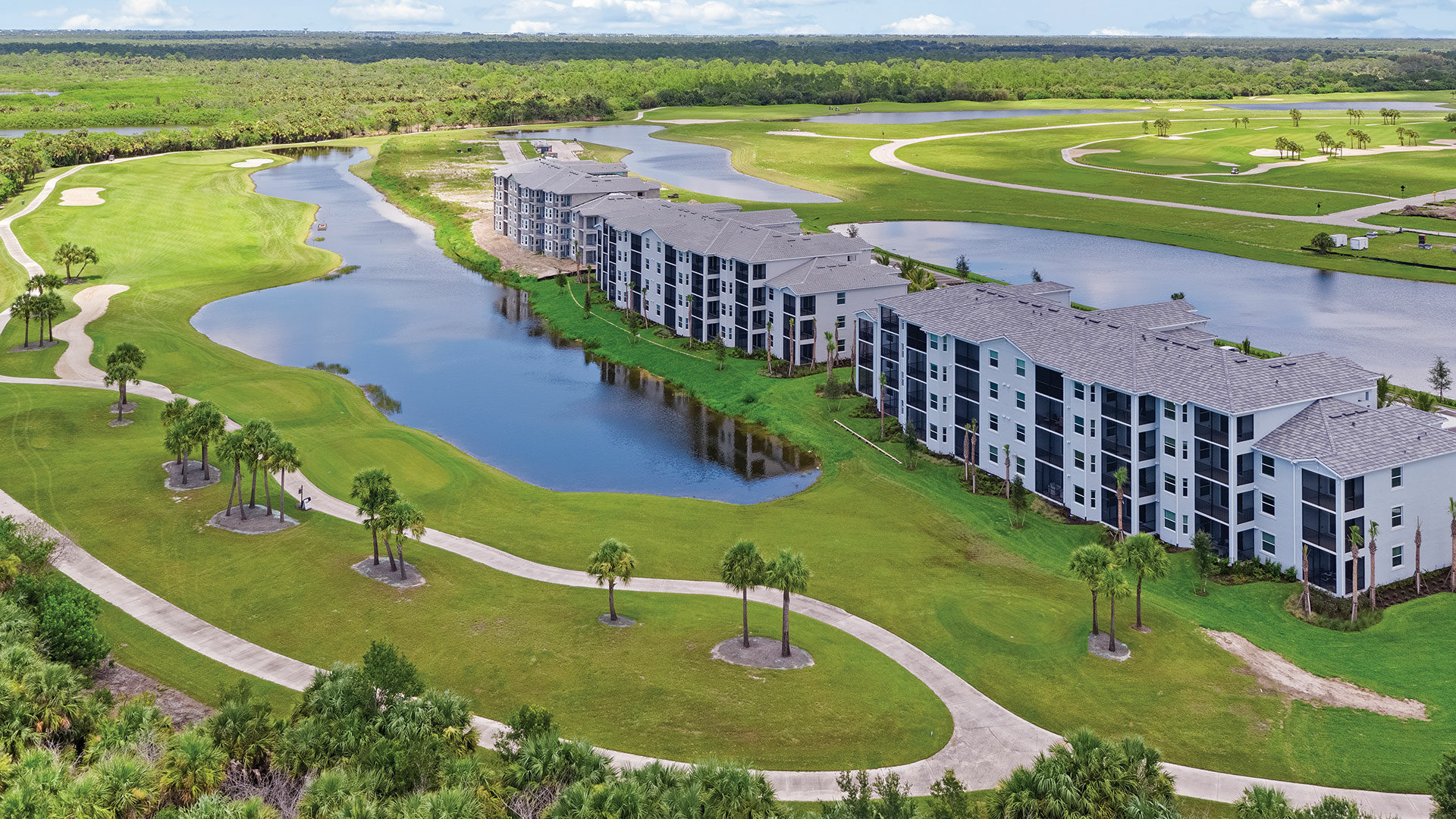 Heritage Landing terraces aerial