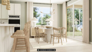 Lennar get the look streamlined sage dining room