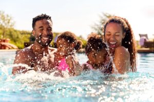 Activities Water Swimming Family Splashing