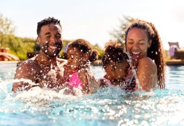 Activities Water Swimming Family Splashing