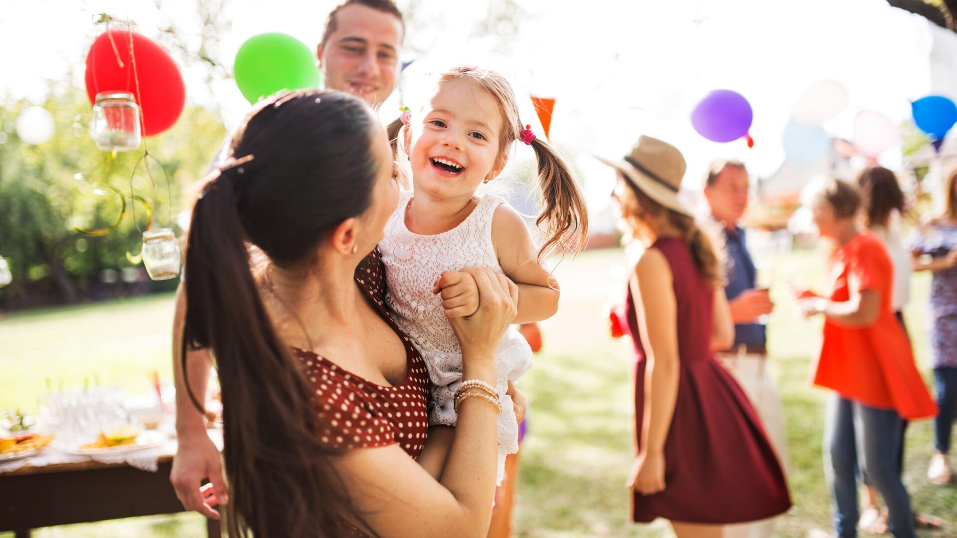Birthday Party Outdoors Daughter
